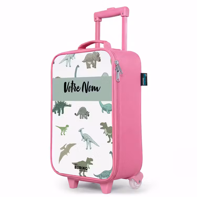 Valise enfant avec nom - Rose - Dino Dynasty — 8