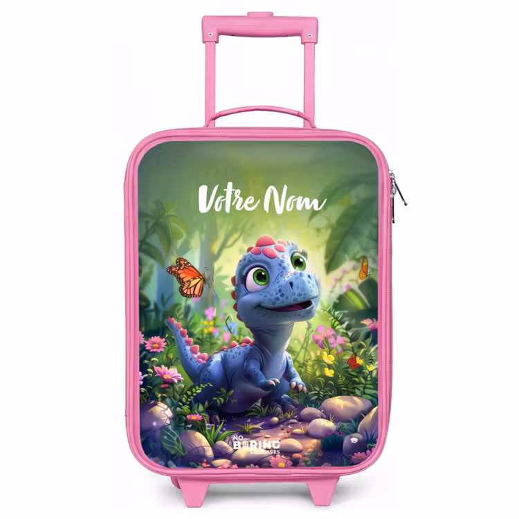 Valise enfant avec nom - Rose - Donny Dino — 1