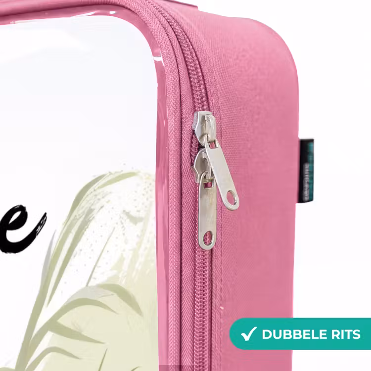 Valise enfant avec nom - Rose - Girafe Guusje — 7