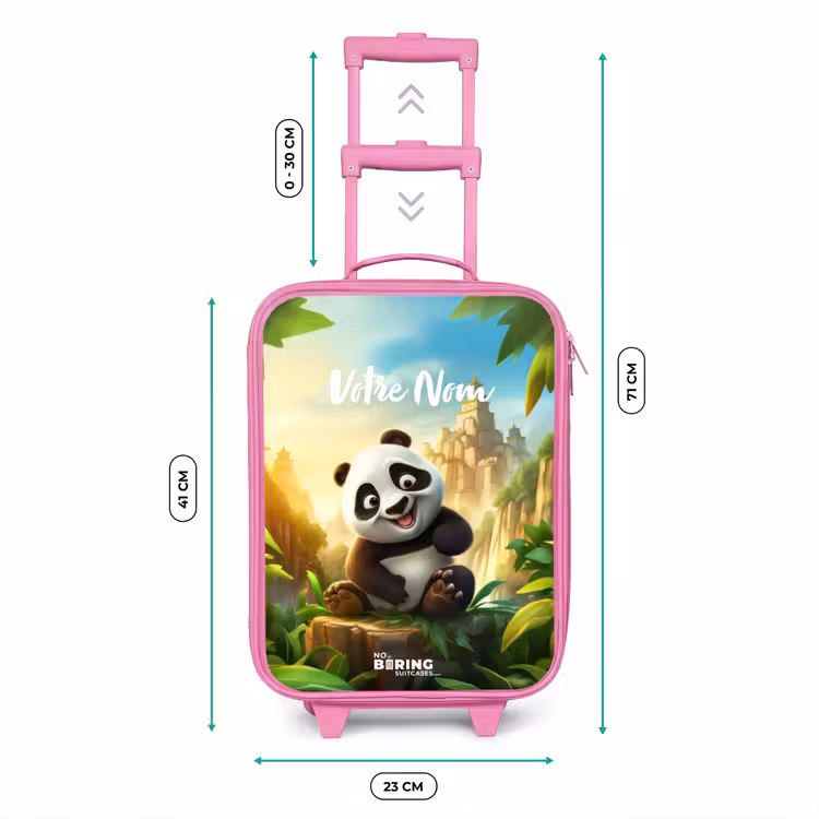 Valise enfant avec nom - Rose - Peter Panda — 6