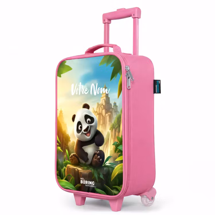 Valise enfant avec nom - Rose - Peter Panda — 8