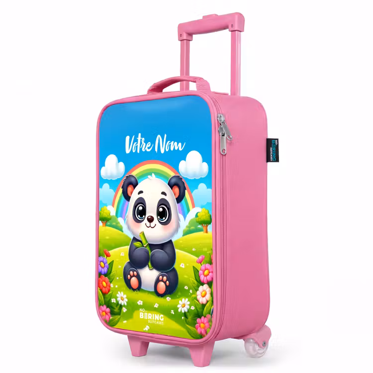 Valise enfant avec nom - Rose - Pukkie Panda — 8
