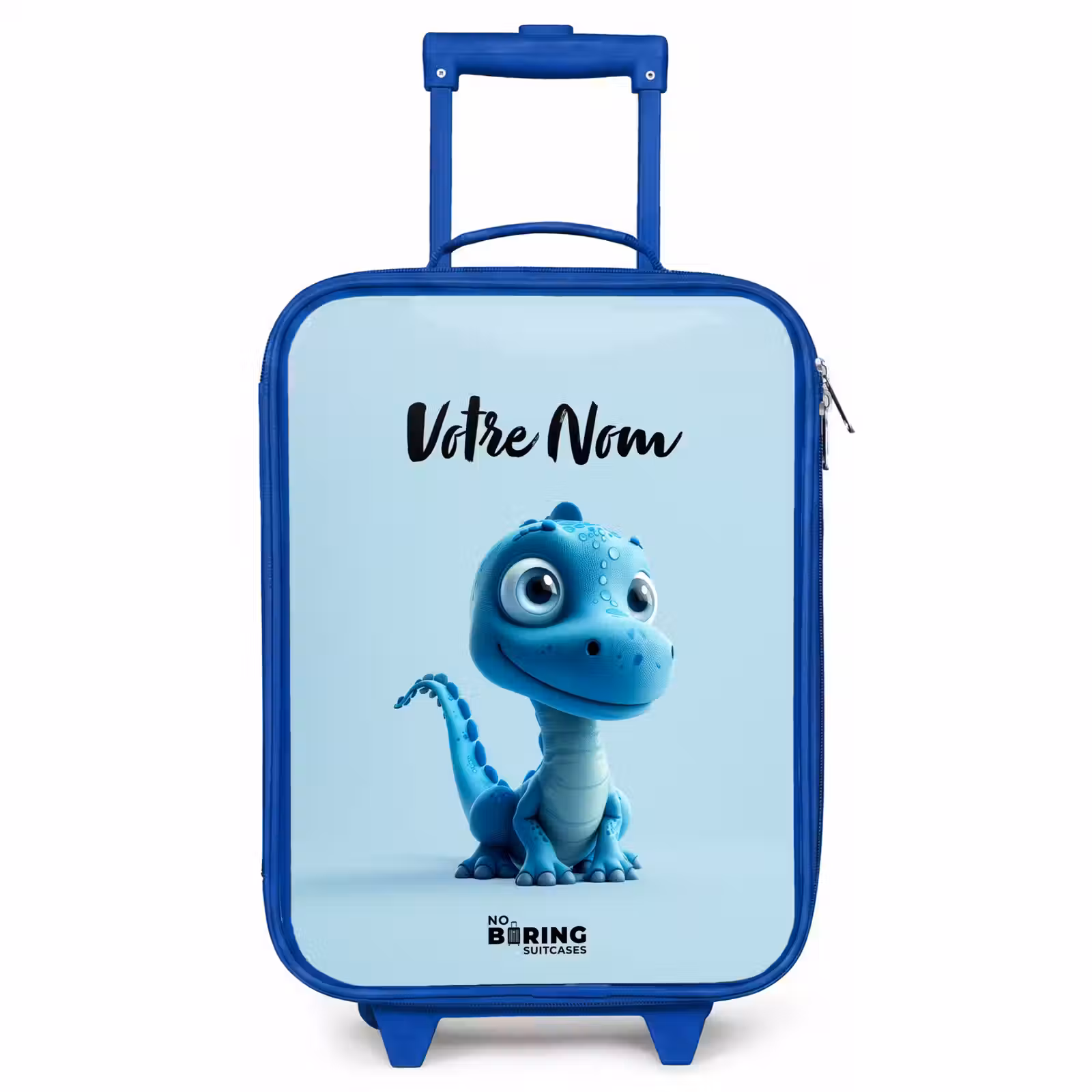 Valise enfant avec nom - Bleu - Joyeux Bronto — 1