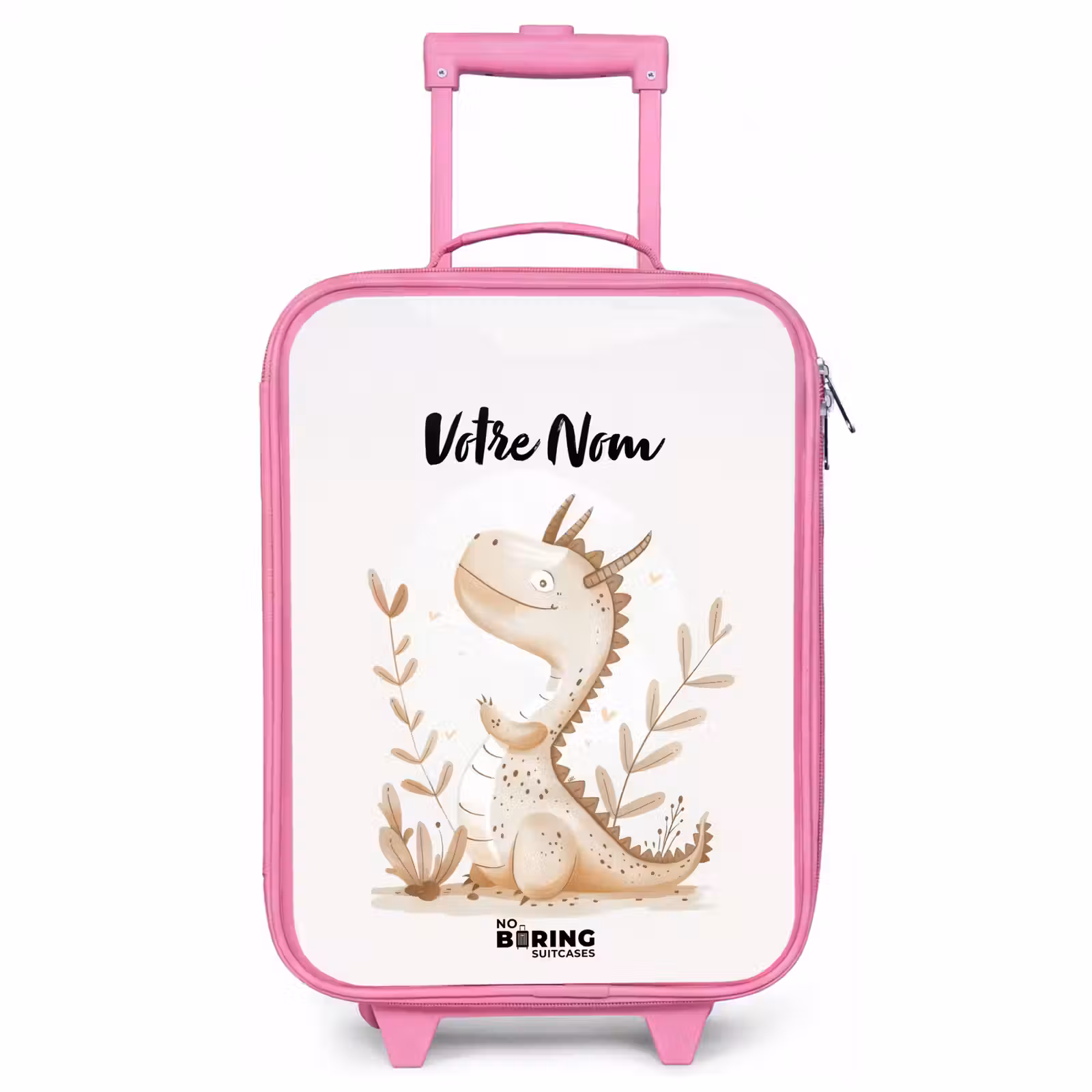Valise enfant avec nom - Rose - Dragon Dobby — 1