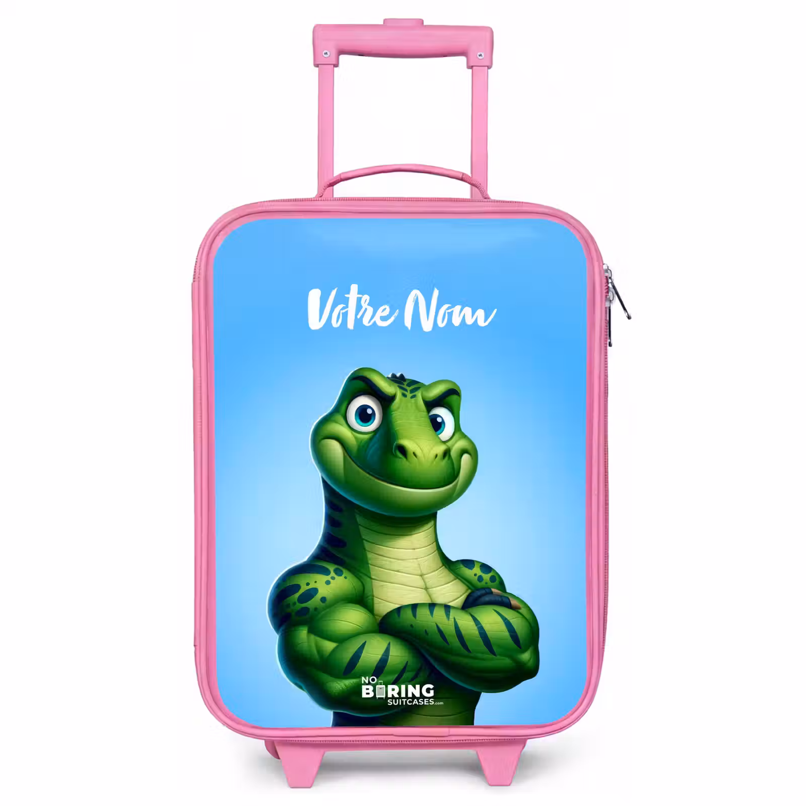 Valise enfant avec nom - Rose - Musclesaurus — 1
