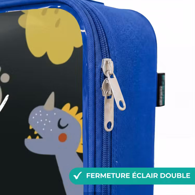 Valise enfant avec nom - Bleu - Aimer les dinosaures — 7