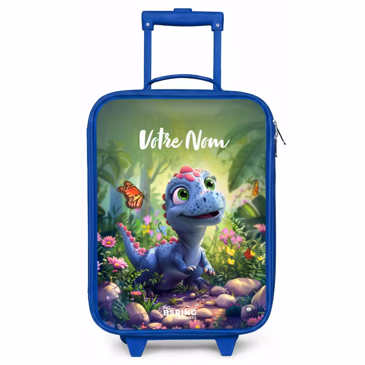Valise enfant avec nom - Bleu - Donny Dino — 1