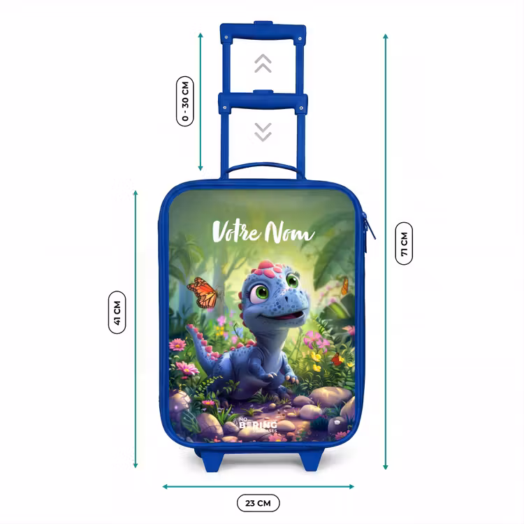 Valise enfant avec nom - Bleu - Donny Dino — 6
