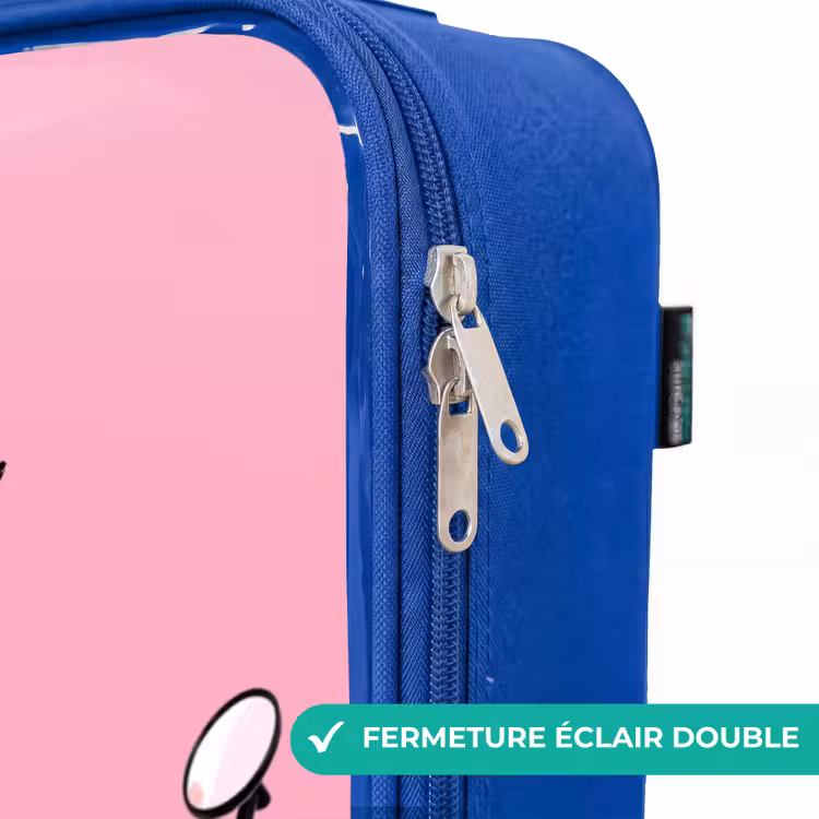 Valise enfant avec nom - Bleu - Escar-Go - Rose — 7