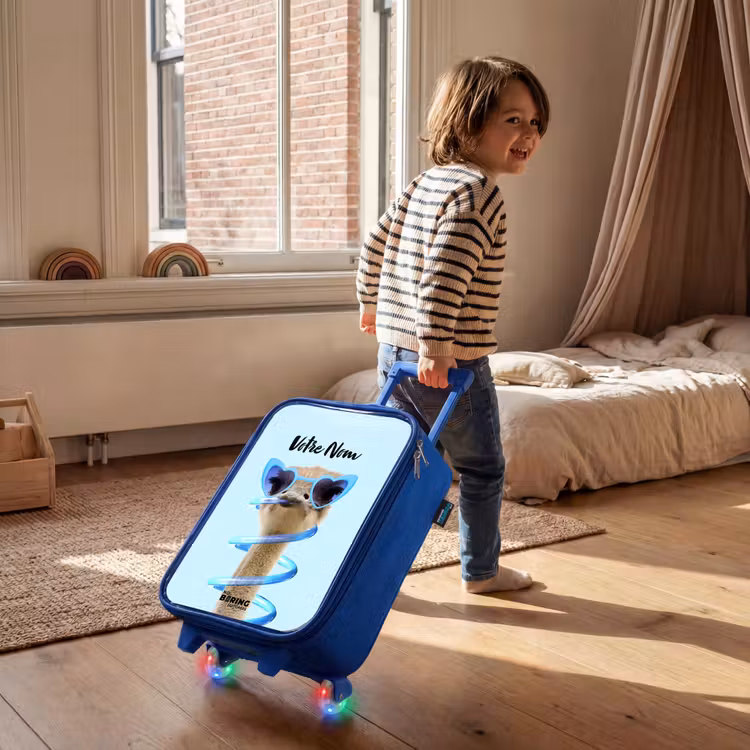 Valise enfant avec nom - Bleu - Sierk Ostrich Blue — 2