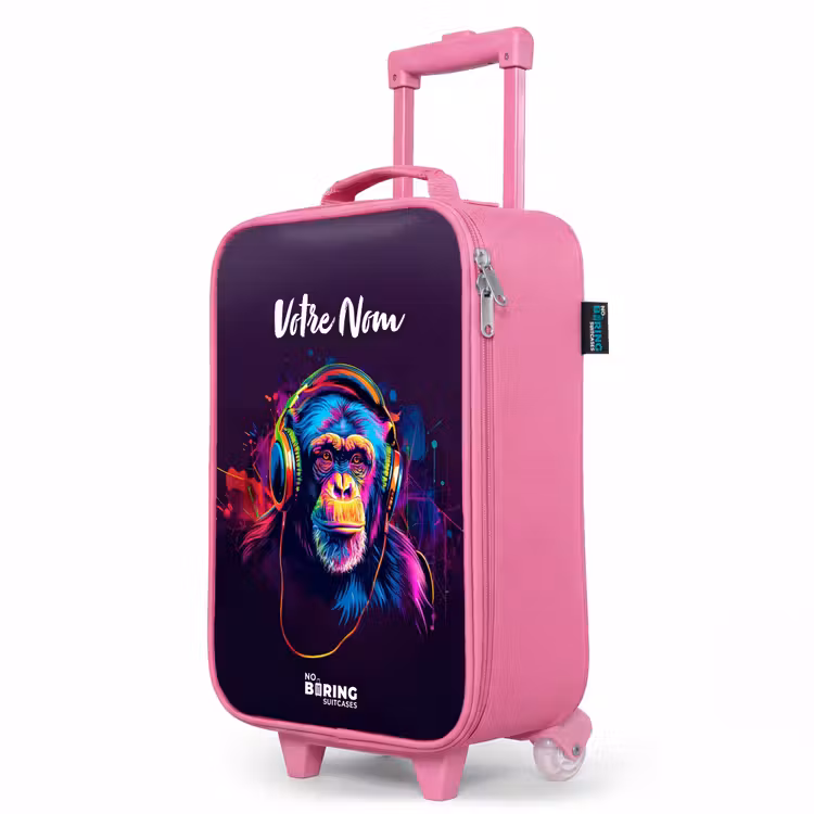 Valise enfant avec nom - Rose - Baboon Beats — 8