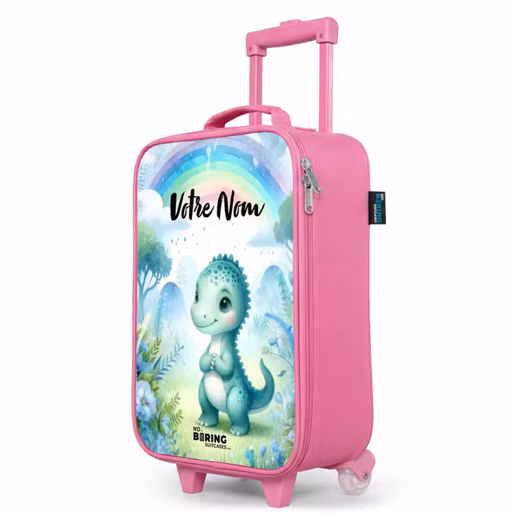 Valise enfant avec nom - Rose - Daantje Dino — 8