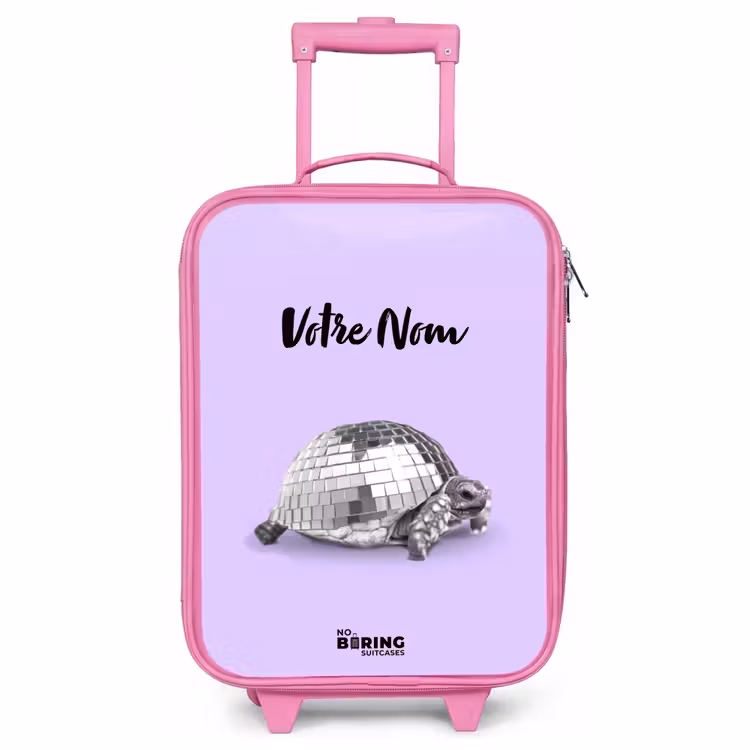 Valise enfant avec nom - Rose - Disco Dirk — 1