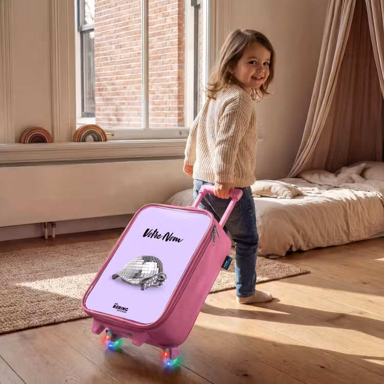 Valise enfant avec nom - Rose - Disco Dirk — 2