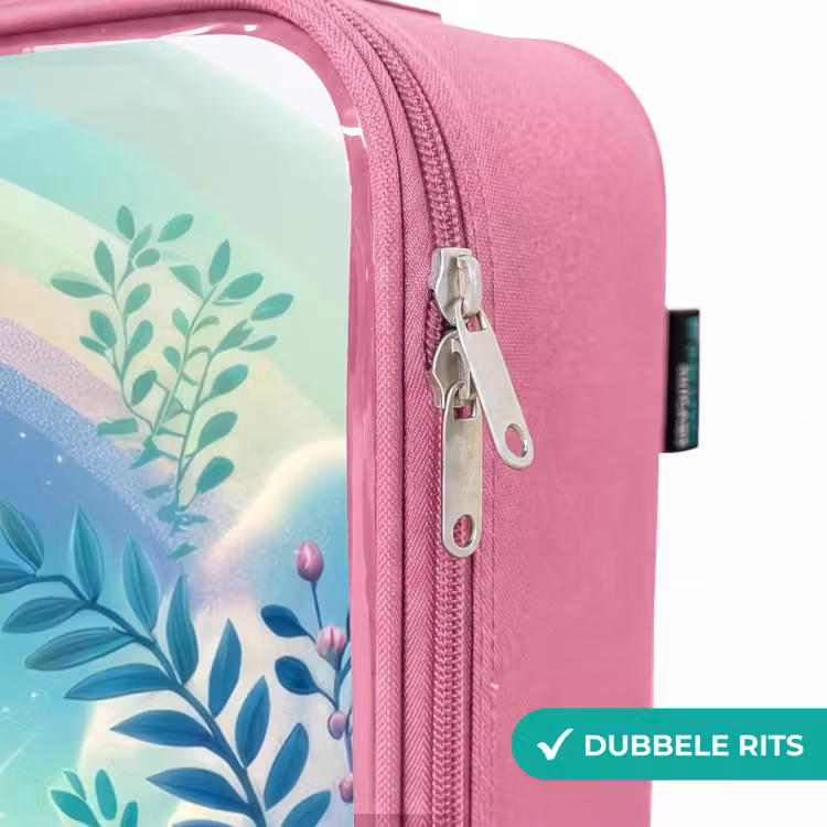 Valise enfant avec nom - Rose - Django Dino — 7