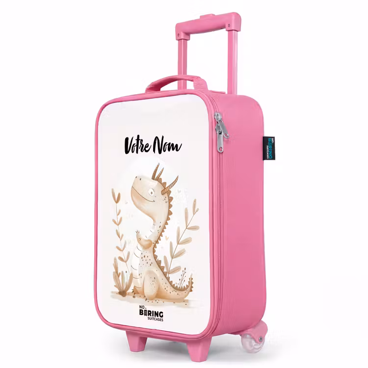 Valise enfant avec nom - Rose - Dragon Dobby — 8