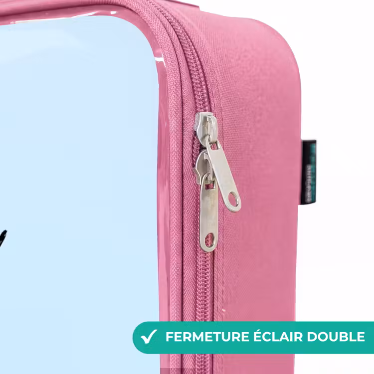 Valise enfant avec nom - Rose - Dragon minuscule — 7