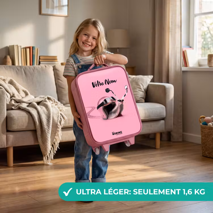 Valise enfant avec nom - Rose - Escar-Go - Rose — 3