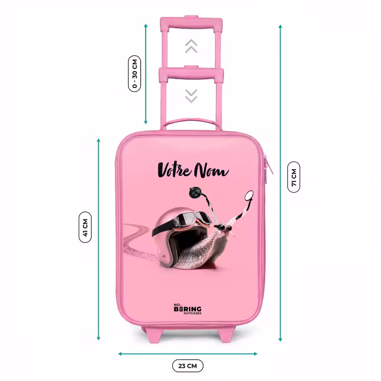 Valise enfant avec nom - Rose - Escar-Go - Rose — 6