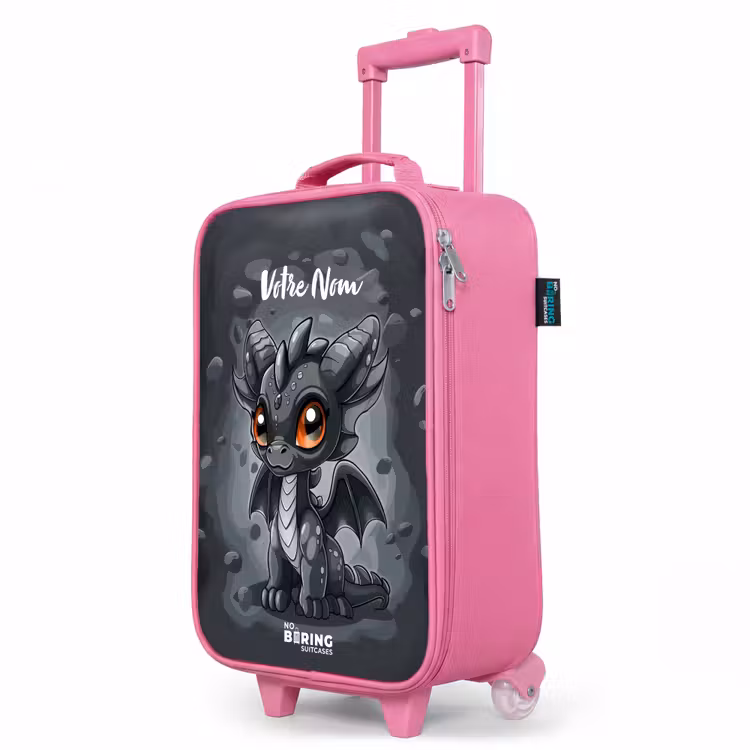 Valise enfant avec nom - Rose - Gino queue-de-gris — 8