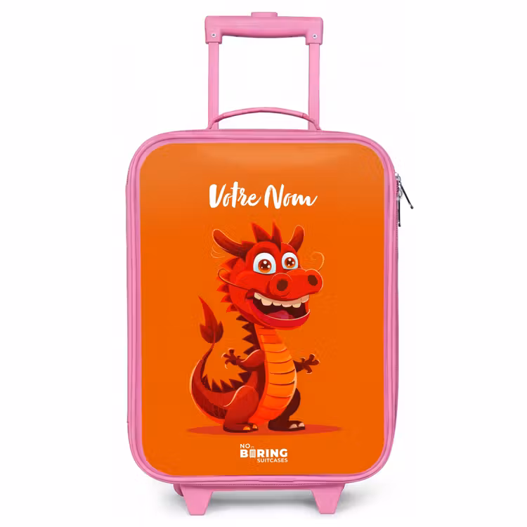 Valise enfant avec nom - Rose - Horacio hotshot — 1