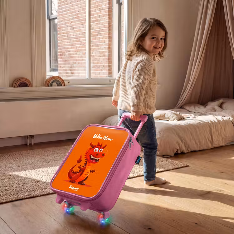 Valise enfant avec nom - Rose - Horacio hotshot — 2