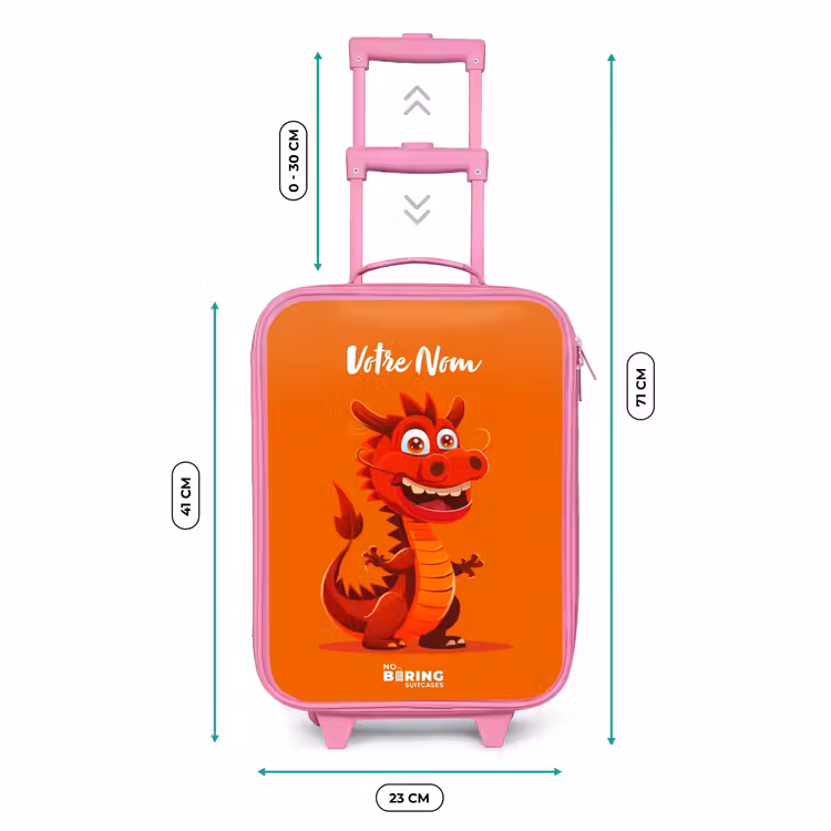 Valise enfant avec nom - Rose - Horacio hotshot — 6