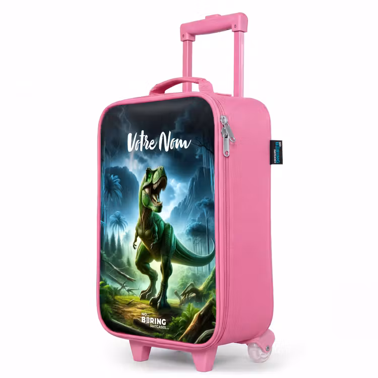 Valise enfant avec nom - Rose - Junglosaurus — 8
