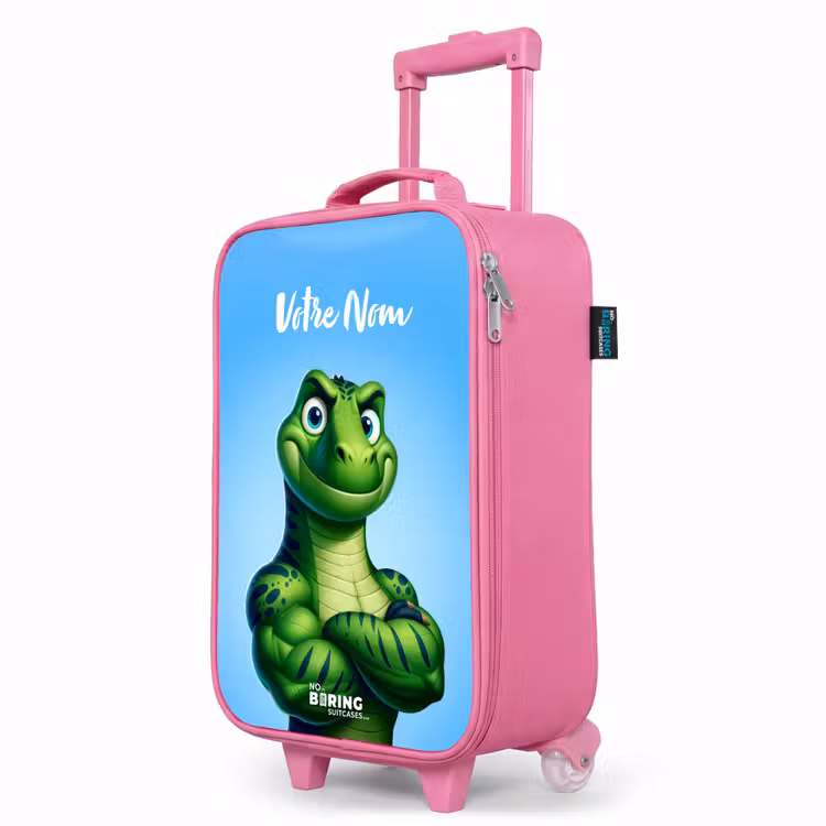 Valise enfant avec nom - Rose - Musclesaurus — 8