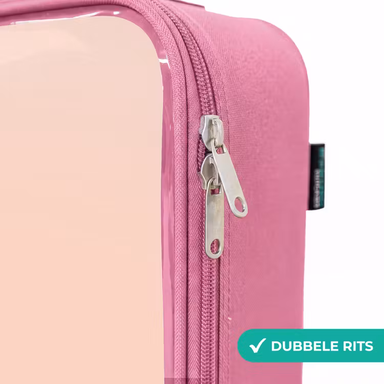 Valise enfant avec nom - Rose - Singe avec Loly — 7