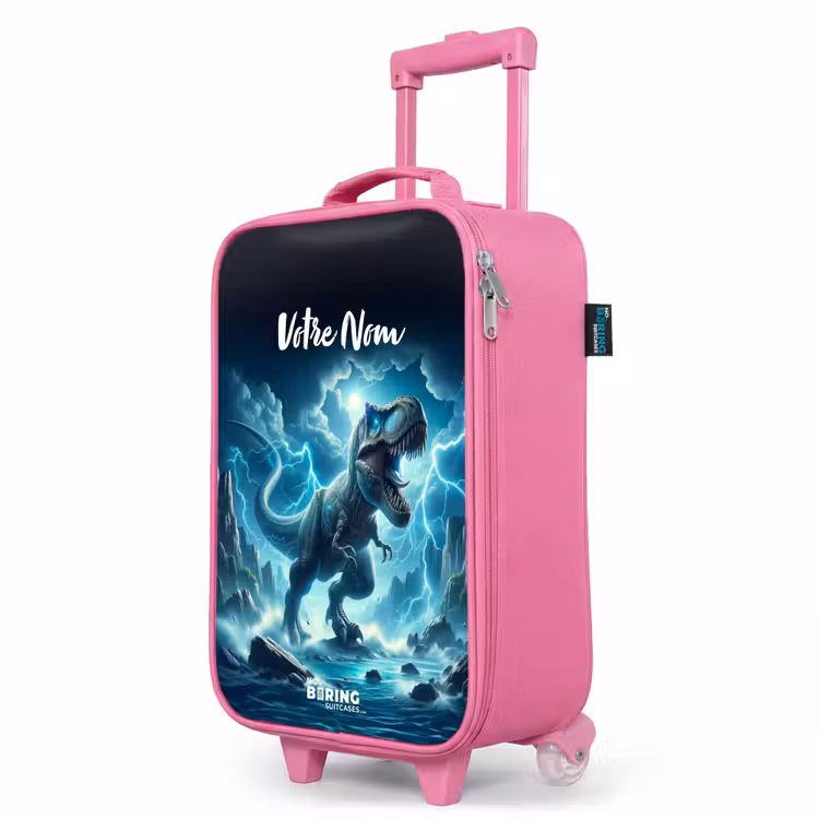 Valise enfant avec nom - Rose - Thunderclap dino — 8