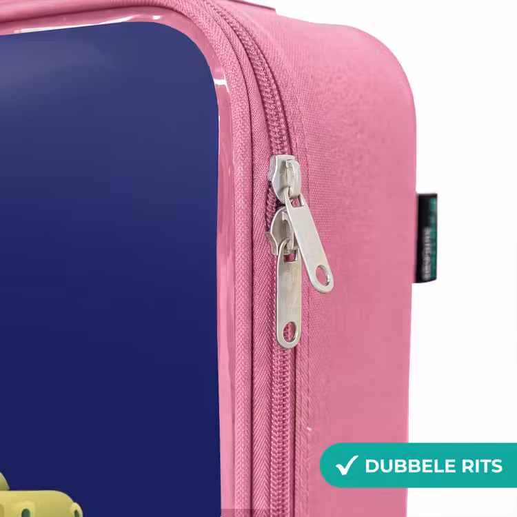 Valise enfant avec nom - Rose - Tjibbe T-Rex — 7