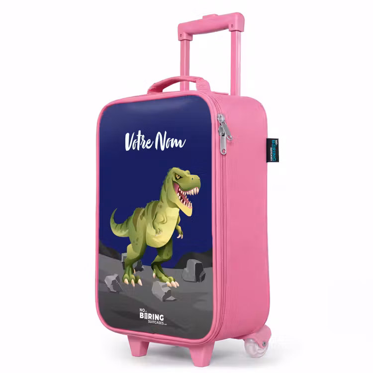 Valise enfant avec nom - Rose - Tjibbe T-Rex — 8