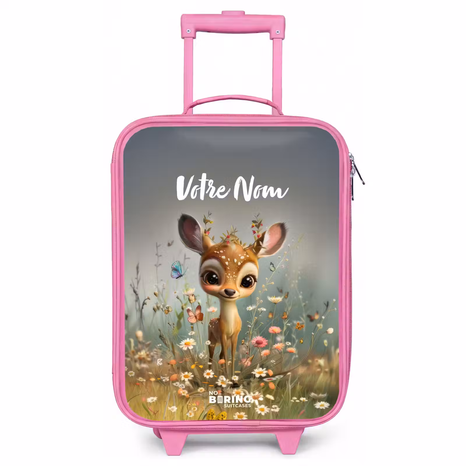 Valise enfant avec nom - Rose - Valerie fielder — 1
