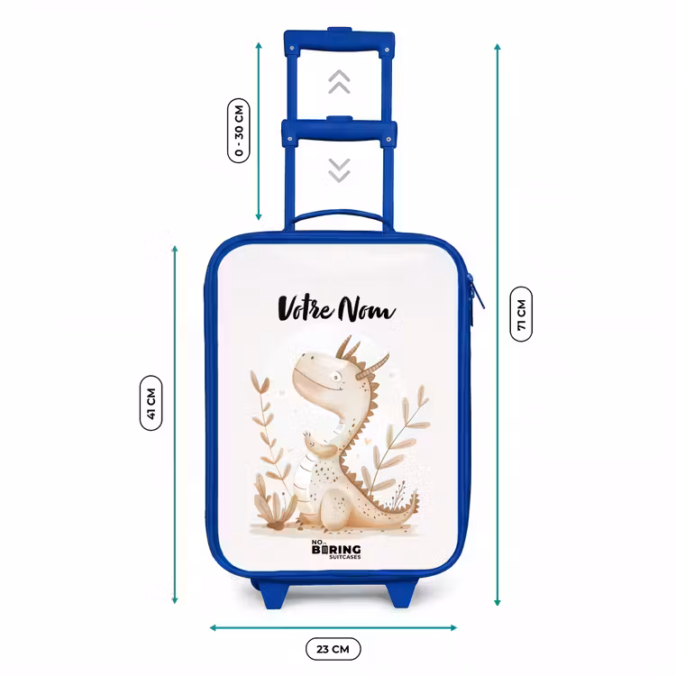 Valise enfant avec nom - Bleu - Dragon Dobby — 6