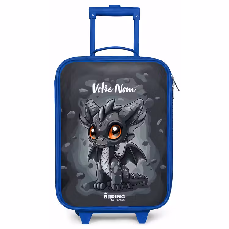 Valise enfant avec nom - Bleu - Gino queue-de-gris — 1