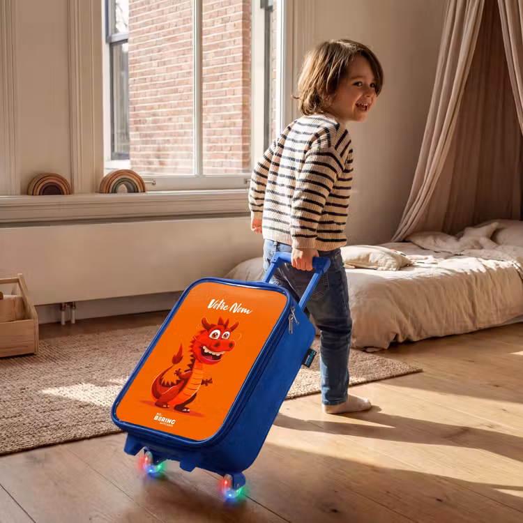 Valise enfant avec nom - Bleu - Horacio hotshot — 2