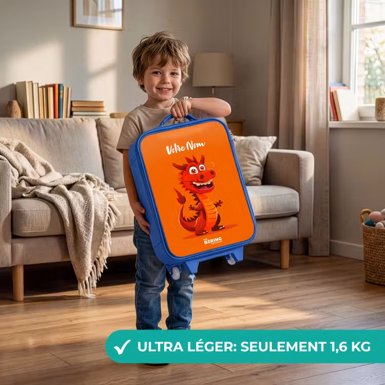 Valise enfant avec nom - Bleu - Horacio hotshot — 3