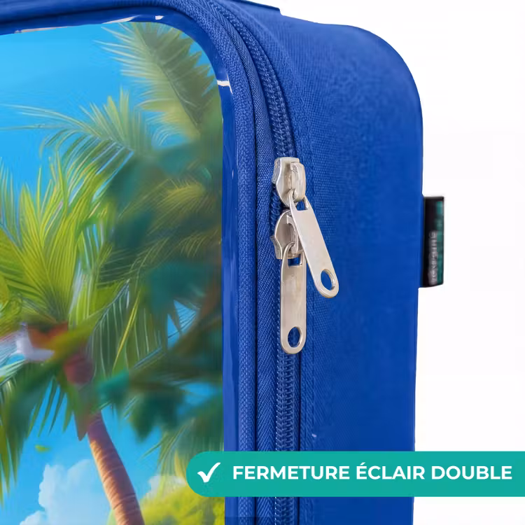 Valise enfant avec nom - Bleu - Pablo panda — 7