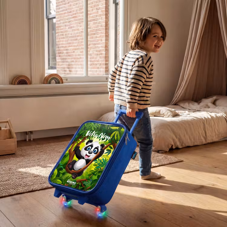 Valise enfant avec nom - Bleu - Pedro panda — 2
