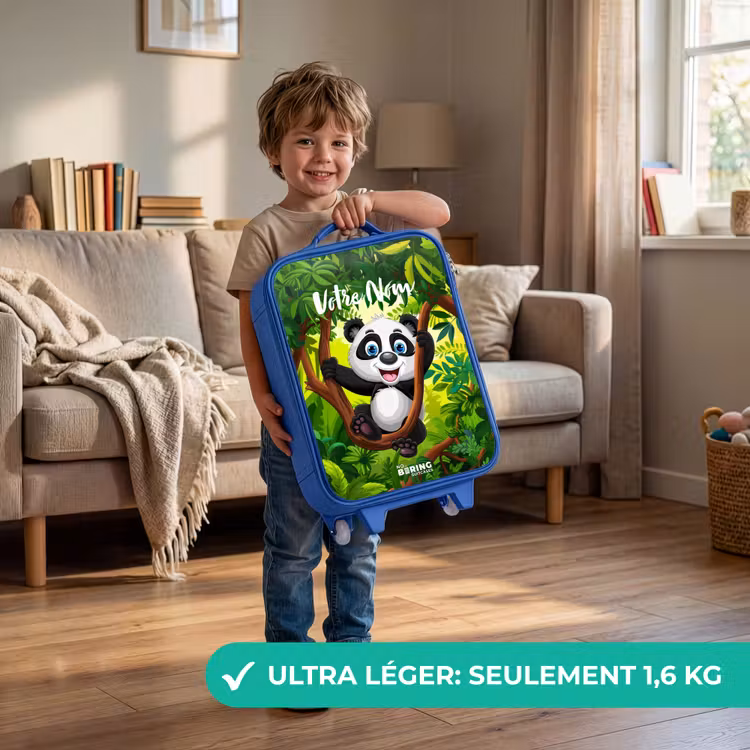 Valise enfant avec nom - Bleu - Pedro panda — 3