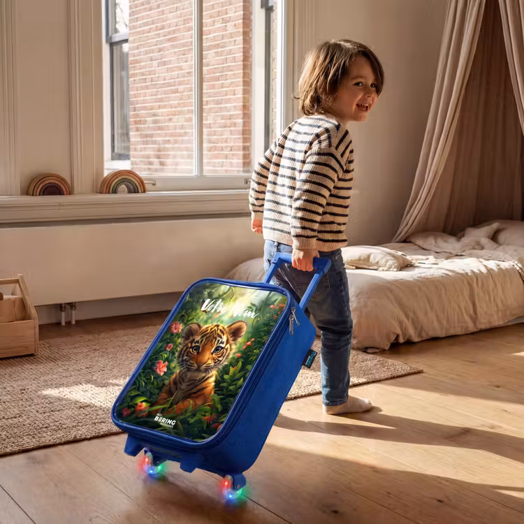 Valise enfant avec nom - Bleu - Tommy tiger — 2