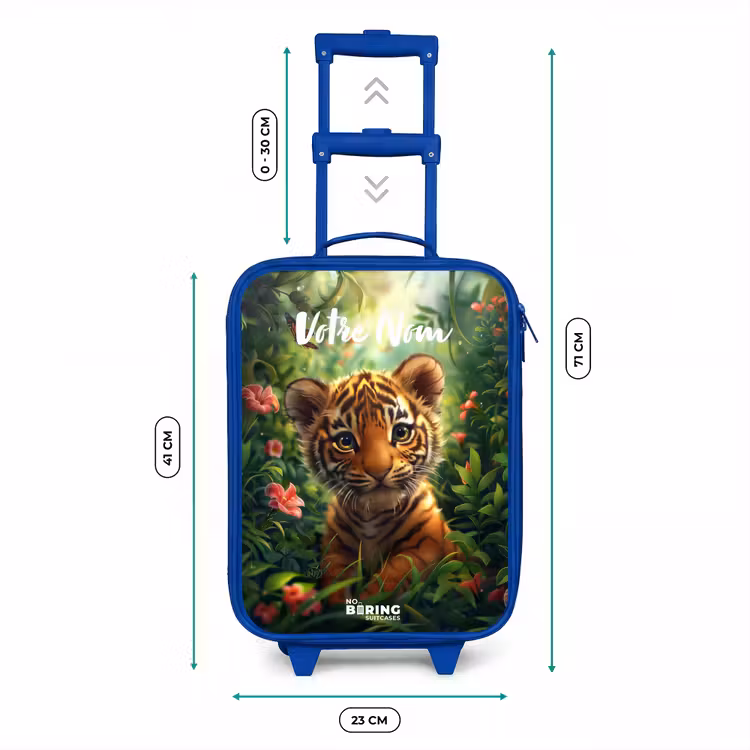 Valise enfant avec nom - Bleu - Tommy tiger — 6
