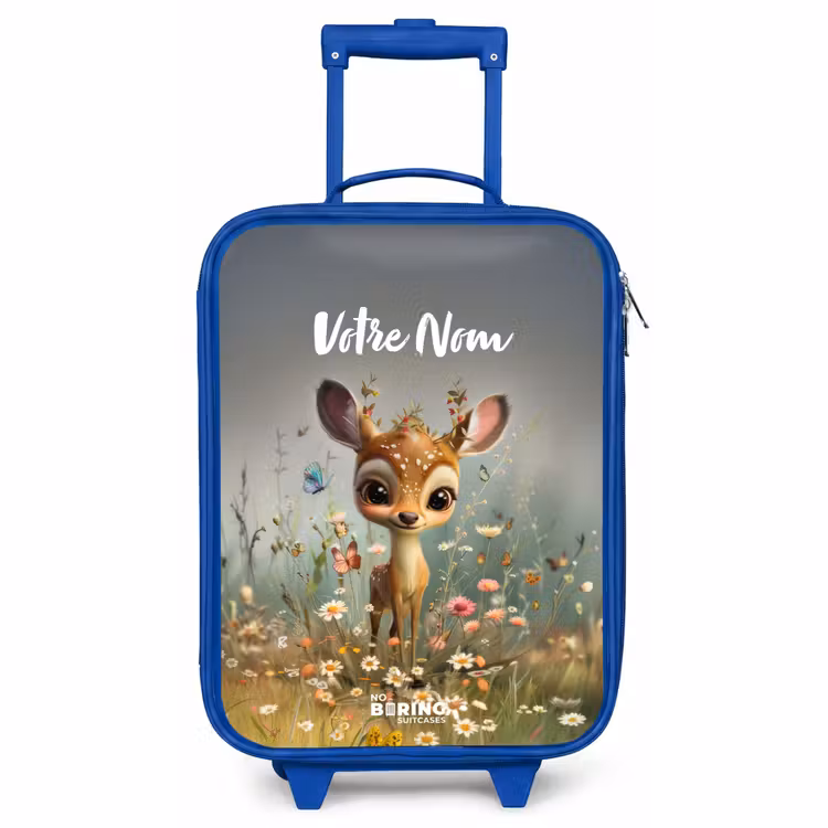 Valise enfant avec nom - Bleu - Valerie fielder — 1