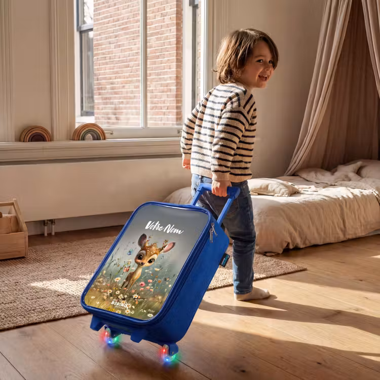 Valise enfant avec nom - Bleu - Valerie fielder — 2