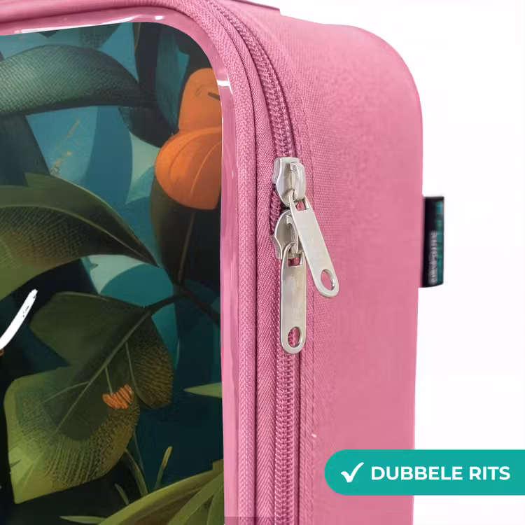 Valise enfant avec nom - Rose - Liam léopard — 7