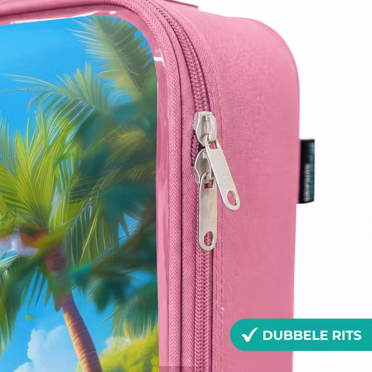 Valise enfant avec nom - Rose - Pablo panda — 7