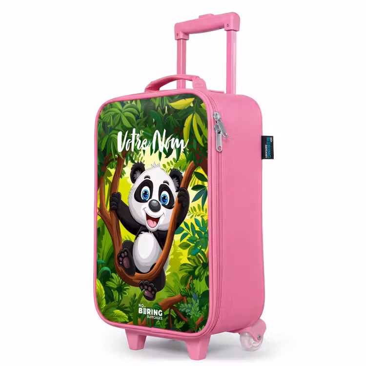 Valise enfant avec nom - Rose - Pedro panda — 8