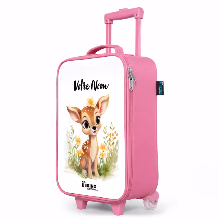 Valise enfant avec nom - Rose - Tilly jardinier — 8