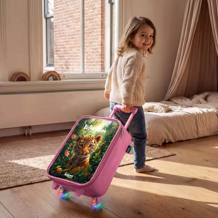 Valise enfant avec nom - Rose - Tommy tiger — 2